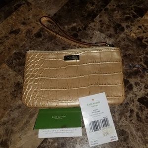 Kate Spade Metallic Gold Clutch